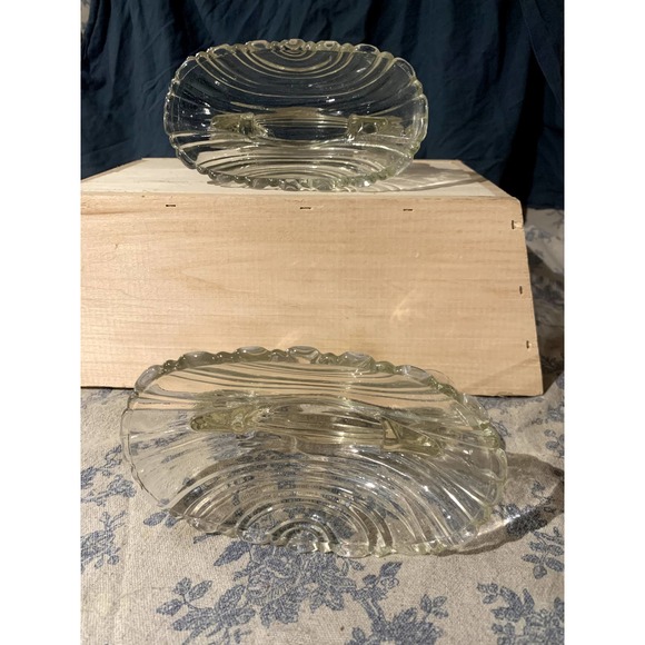 Pair of Vintage Double Light 208 Candlesticks by Slick Glass Company - Picture 9 of 16